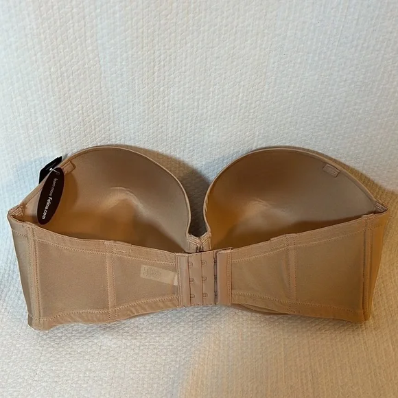 Paramour by Felina Marvelous Strapless Full Busted Neutral Underwire Bra 38DDD - Picture 5 of 13